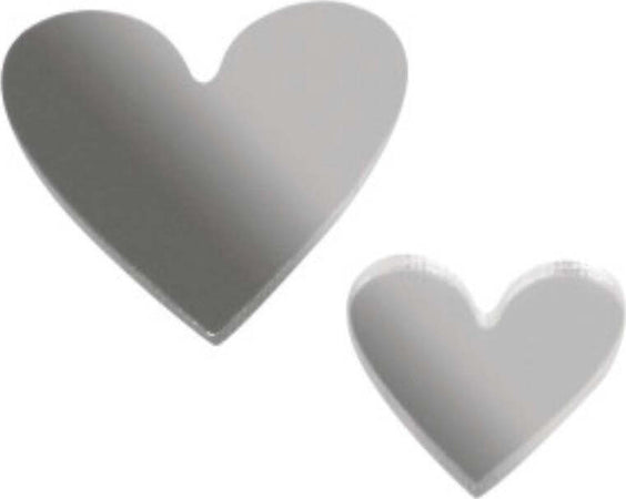 RAYHER---18-PEZZI---MINIATURE-A-SPECCHIO-FORMA-CUORE-2+3CM