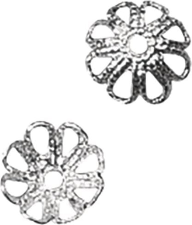 RAYHER---20-PEZZI---TAPPO-IN-FILIGRANA-Ø7MM---COLORE-PLATINO