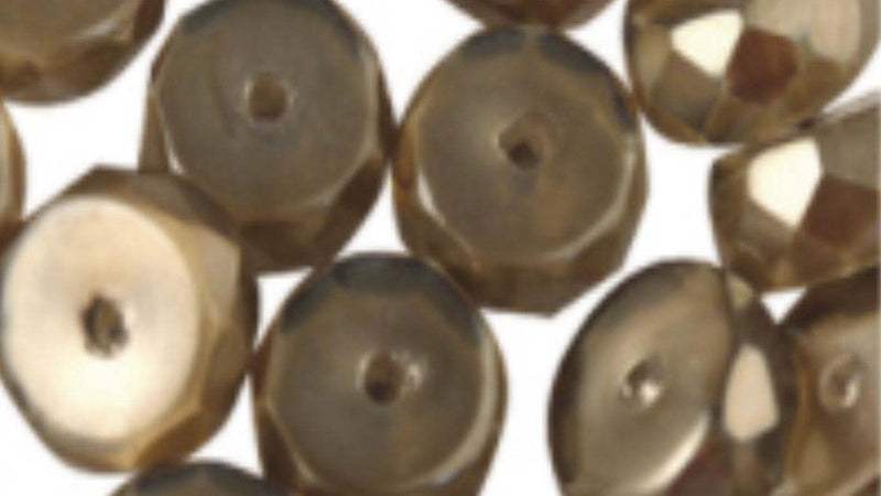 RAYHER---22-PEZZI---PERLE-IN-VETRO-A-RONDELLA-4X8MM---COLORE-MARRONE