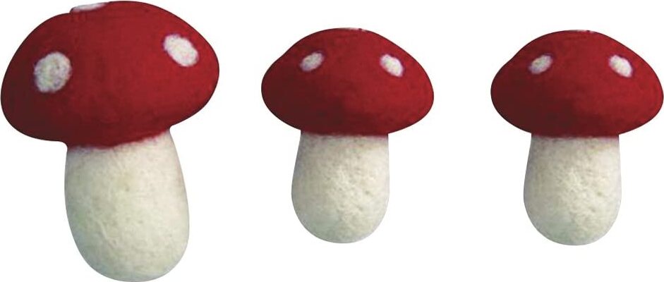 RAYHER---3-PEZZI---FUNGHI-PORTAFORTUNA-6CM/8CM