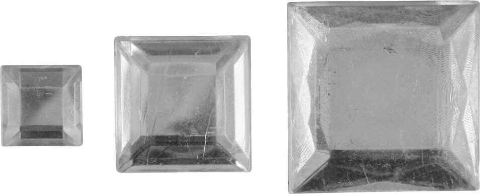RAYHER---310-PEZZI---QUADRETTI-STRASS-ACRILICO-6,10,14MM---COLORE-BIANCO-CRISTALLO