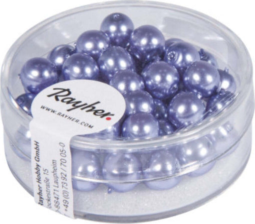 RAYHER---45-PEZZI---PERLE-CERATE-IN-VETRO-RINASCIMENTO-6MM---COLORE-LILLA