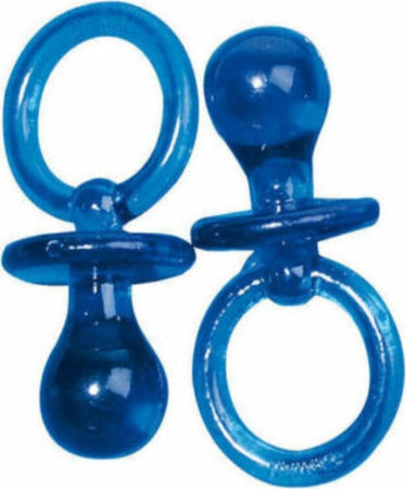 RAYHER---5-PEZZI---CIONDOLI-FORMA-CIUCCIO-IN-PLASTICA-TRASPARENTE-5CM---COLORE-BLU