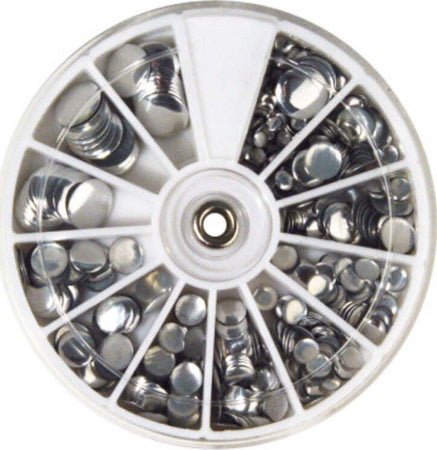 RAYHER---560-PEZZI---RIVETTI-HOTFIX-3-10MM---COLORE-ARGENTO