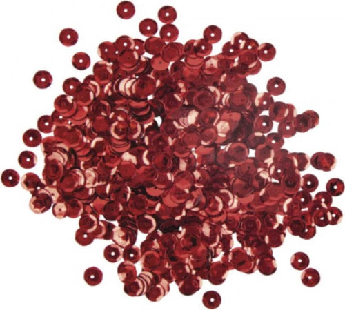 RAYHER---6gr-PAILLETTES-CONCAVE-Ø6MM---COLORE-ROSSO