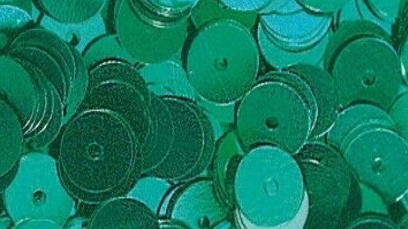 RAYHER---6gr-PAILLETTES-PIATTE-E-LISCE Ø6MM---COLORE-VERDE-SMERALDO