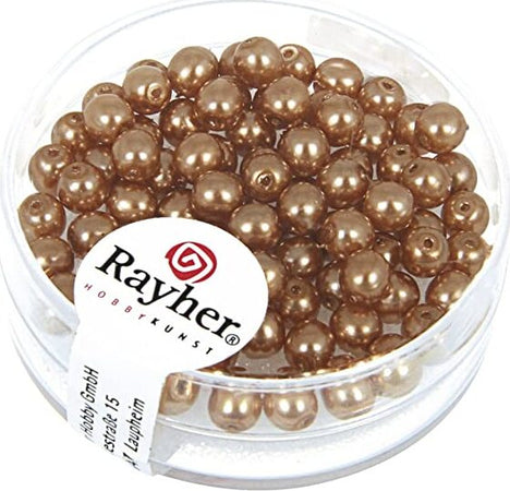 RAYHER---85-PEZZI---PERLE-CERATE-IN-VETRO-RINASCIMENTO-4MM---COLORE-CACHEMIRE