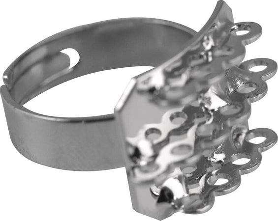 RAYHER---ANELLO-CON-BASE-A-14-OCCHIELLI-18-X-14mm---COLORE-PLATINO