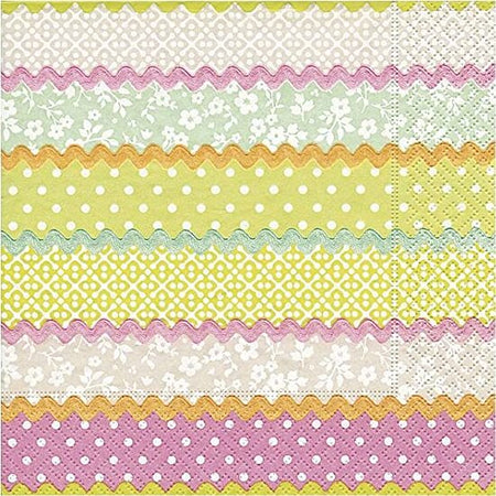 RAYHER---CONFEZIONE-DI-TOVAGLIOLI-PER-DECOUPAGE-DA-20PZ-33X33CM---FANTASIA-RIGHE-COLORATE