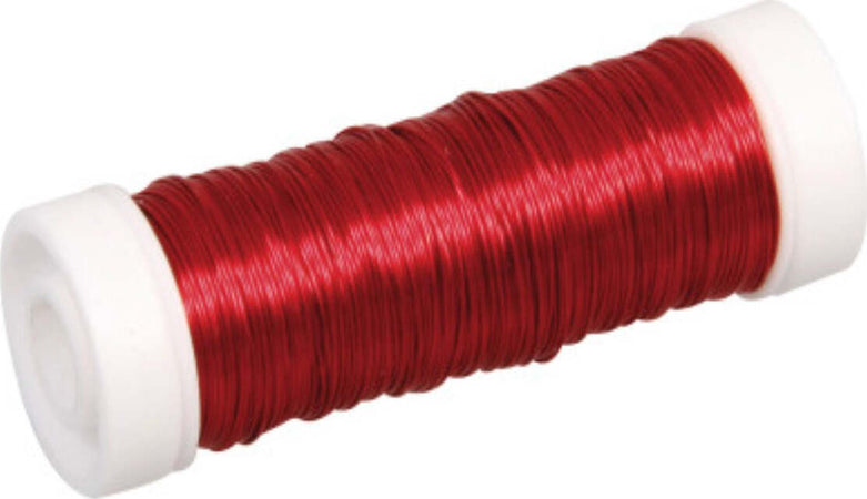 RAYHER---FILO-METALLICO-PER-BIGIOTTERIA-0,3MM-50MT---COLORE-ROSSO