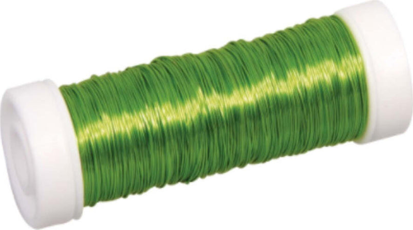 RAYHER---FILO-METALLICO-PER-BIGIOTTERIA-0,3MM-50MT---COLORE-VERDE-CHIARO