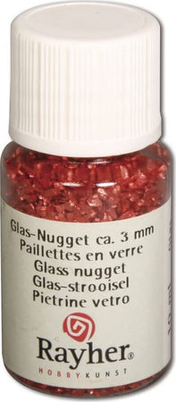 RAYHER---GLITTER-PIETRINE-IN-VETRO-10ML---COLORE-ROSSO