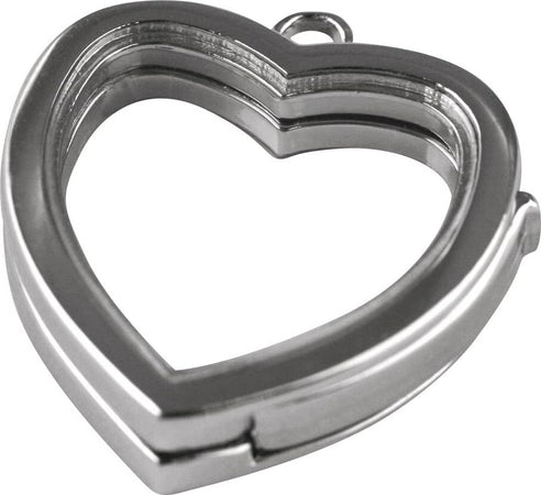 RAYHER---MEDAGLIONE-FORMA-CUORE-Ø25MM---COLORE-ARGENTO