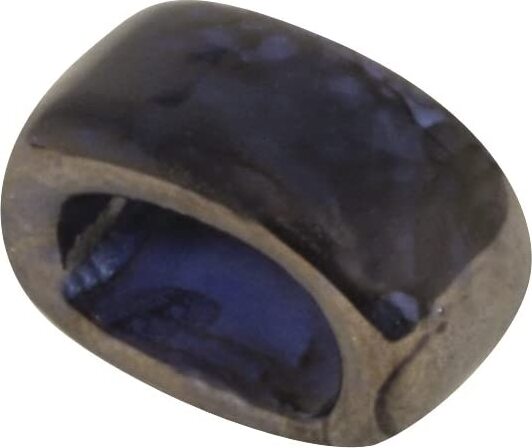 RAYHER---PERLINA-FORMA-OVALE-IN-CERAMICA-ø1,8cm---COLORE-BLU-NOTTE