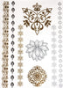 RAYHER---TATUAGGIO-METALLIZZATO-14X21-CM-ORO-ARGENTO-NERO