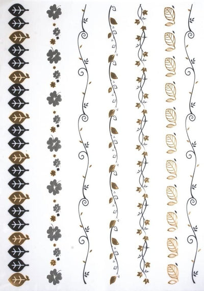 RAYHER---TATUAGGIO-METALLIZZATO-14X21-CM-ORO-ARGENTO-NERO
