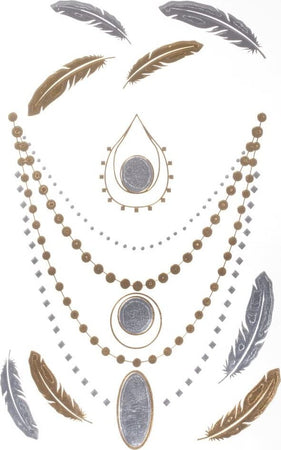 RAYHER---TATUAGGIO-METALLIZZATO-14X21-CM-ORO-ARGENTO-NERO