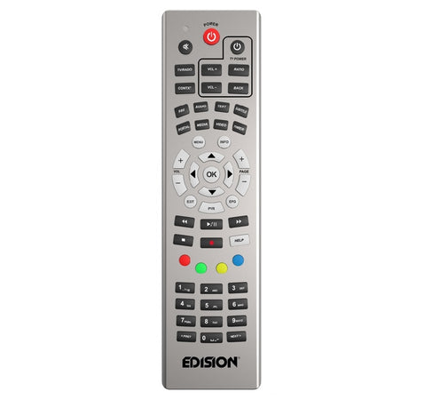 Telecomando Edision EDI-RCU UNIVERSAL 1 ALU SILVER per diversi modelli