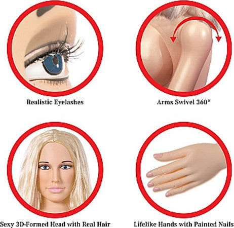 Rd300 Pipedream Hannah Harper Life-size Love Doll Bambola Gonfiabile Salute e cura della persona/Erotismo e contraccezione/Sex toys/Bambole sessuali Kondorama - Martinsicuro, Commerciovirtuoso.it
