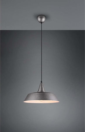REALITY-LEUCHTEN---LAMPADA-A-SOSPENSIONE-WILTON-METALLO-EFFETTO-ACCIAIO-ANTICATO-DIAMETRO-355-MM