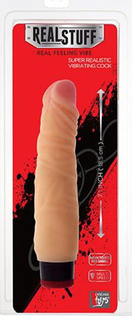 Realstuff Fallo Realistico Vibrante Con Velocità Regolabile Color Carne 7” Salute e cura della persona/Erotismo e contraccezione/Sex toys/Vibratori/Vibratori realistici Kondorama - Martinsicuro, Commerciovirtuoso.it