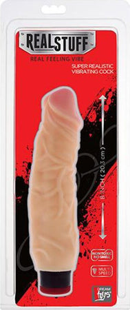 Realstuff Fallo Realistico Vibrante Con Velocità Regolabile Color Carne 8” Salute e cura della persona/Erotismo e contraccezione/Sex toys/Vibratori/Vibratori realistici Kondorama - Martinsicuro, Commerciovirtuoso.it