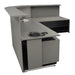 Composizione di reception per ufficio completa cm. 256X176X115H
