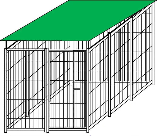 Recinzione da Esterno con Copertura Zincatura a Caldo da 300x200x Altezza 180 Cm Prodotti per animali domestici/Cani/Cucce gabbiette e recinzioni/Recinti da esterno Ogomondo - Martina Franca, Commerciovirtuoso.it