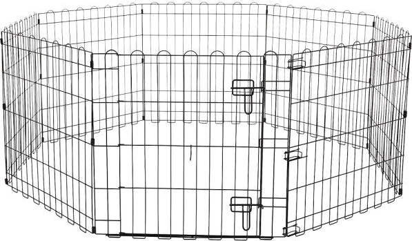 Recinzione-In-Metallo-Per-Cani-Pieghevole-Per-Esercizio-152,4-X-152,4-X-60,9-Cm
