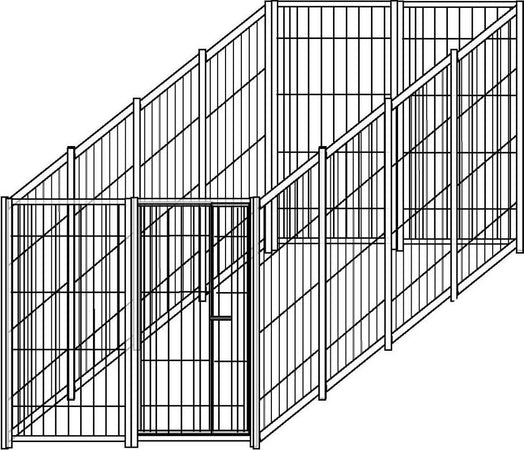 Recinzione in Rete da Esterno con Zincatura a Caldo da 400x200x Altezza 180 Cm Prodotti per animali domestici/Cani/Cucce gabbiette e recinzioni/Recinti da esterno Ogomondo - Martina Franca, Commerciovirtuoso.it