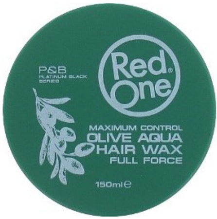 Red One Aqua Hair Wax Olive Cera per Capelli Pettinante Rimodellante Durata Giornaliera 150 Ml Cera Styling per Capelli