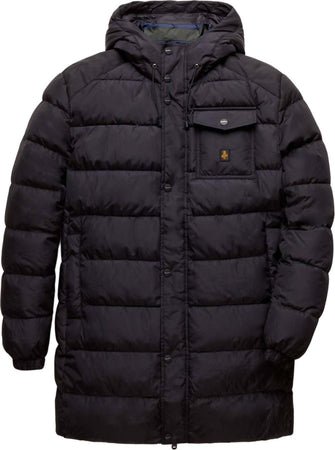 Refrigiwear Piumino Uomo 250gr Nero Giacca Invernale Imbottita 100% Piuma Giubbotto con Cappuccio Anti Vento Impermeabile Zip, Tasche Polsini Moda/Uomo/Abbigliamento/Giacche e cappotti/Giacche impermeabili Euforia - Bronte, Commerciovirtuoso.it