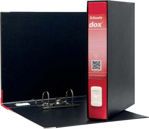 Registratore Dox 4 - dorso 5 cm - commerciale 23x29 7 cm - rosso - Esselte Cancelleria e prodotti per ufficio/Archivio ufficio e accessori per scrivania/Raccoglitori e accessori per raccoglitori/Raccoglitori/Raccoglitori a leva per documenti Eurocartuccia - Pavullo, Commerciovirtuoso.it