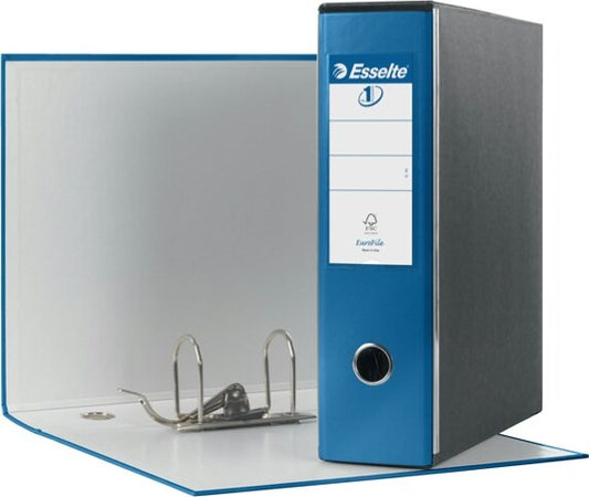 Registratore Eurofile G53 - dorso 8 cm - commerciale 23x30 cm - blu metallizzato - Esselte Cancelleria e prodotti per ufficio/Archivio ufficio e accessori per scrivania/Raccoglitori e accessori per raccoglitori/Raccoglitori/Raccoglitori a leva per documenti Eurocartuccia - Pavullo, Commerciovirtuoso.it