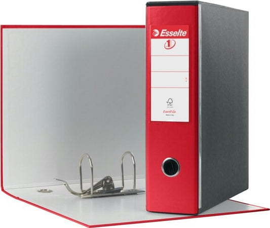 Registratore Eurofile G53 - dorso 8 cm - commerciale 23x30 cm - rosso vivida - Esselte Cancelleria e prodotti per ufficio/Archivio ufficio e accessori per scrivania/Raccoglitori e accessori per raccoglitori/Raccoglitori/Raccoglitori a leva per documenti Eurocartuccia - Pavullo, Commerciovirtuoso.it