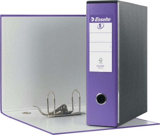 Registratore Eurofile G53 - dorso 8 cm - commerciale 23x30 cm - viola - Esselte Cancelleria e prodotti per ufficio/Archivio ufficio e accessori per scrivania/Raccoglitori e accessori per raccoglitori/Raccoglitori/Raccoglitori a leva per documenti Eurocartuccia - Pavullo, Commerciovirtuoso.it