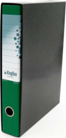 Registratore Kingbox - dorso 5 cm - protocollo 23x33 cm - verde - Starline Cancelleria e prodotti per ufficio/Archivio ufficio e accessori per scrivania/Raccoglitori e accessori per raccoglitori/Raccoglitori/Raccoglitori a leva per documenti Eurocartuccia - Pavullo, Commerciovirtuoso.it