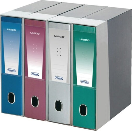 Registratore Unico - dorso 8 cm - protocollo 23x33 cm - blu metallizzato - Favorit Cancelleria e prodotti per ufficio/Archivio ufficio e accessori per scrivania/Raccoglitori e accessori per raccoglitori/Raccoglitori/Raccoglitori a leva per documenti Eurocartuccia - Pavullo, Commerciovirtuoso.it