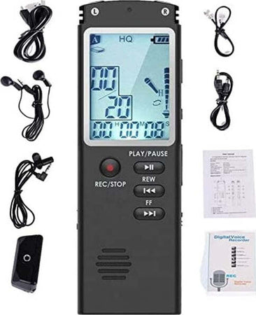 Registratore-Vocale-Digitale-Registrazione-Audio-Da-8gb-Con-Schermo-Lcd-Q-lc503
