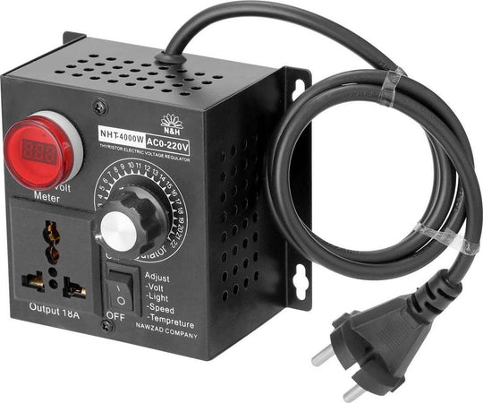 Regolatore di Tensione Variabile Compatto Portatile Temperatura Dimmer Controller AC 220V 4000W - EX DEMO