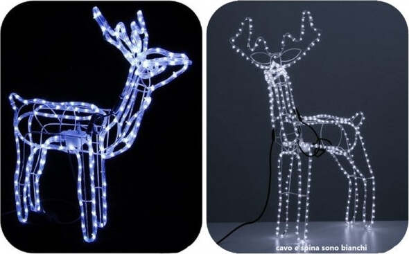 Renna Con Movimento Luce Luci Led Ip44 Natale Natalizie Decorazioni Addobbi Casa e cucina/Decorazioni per interni/Addobbi e decorazioni per ricorrenze/Decorazioni natalizie/Luci natalizie/Catene luminose per esterni Trade Shop italia - Napoli, Commerciovirtuoso.it