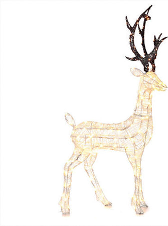 Renna natalizia luminosa con Glitter Bianco e 200 led da esterno h 100 cm Casa e cucina/Decorazioni per interni/Addobbi e decorazioni per ricorrenze/Decorazioni natalizie/Oggettistica MagiediNatale.it - Altamura, Commerciovirtuoso.it