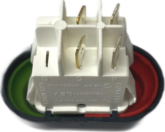 RGV INTERRUTTORE PULSANTE ON/OFF 220 V PER AFFETTATRICE - ORIGINALE Casa e cucina/Elettrodomestici per la cucina/Accessori e parti di ricambio/Parti di ricambio per affettatrici e accessori Rossi Ricambi - Venetico Marina, Commerciovirtuoso.it