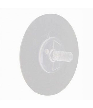 Ricambio Per Ventosa Satinata Trasparente Da Parete 6.5cm Forte Aspirazione 59538