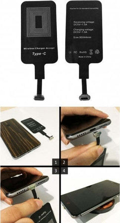 Ricarica-Veloce-Wireless-Type-c-Posizionabile-Dietro-Cover-Per-Huawei-Samsung-Lg