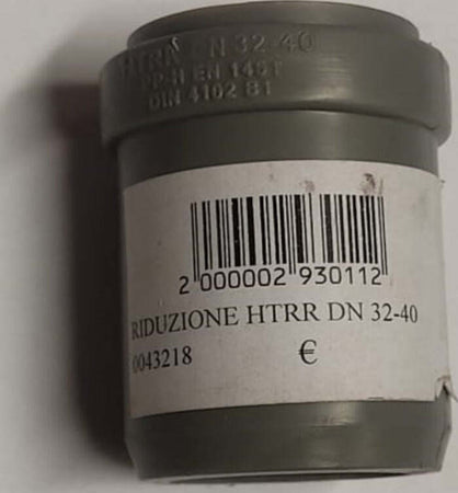 RIDUZIONE-HTRR-Ø32MM-Ø40MM---CON-GUARNIZIONE---IN-POLIPROPILENE-COLORE-GRIGIO