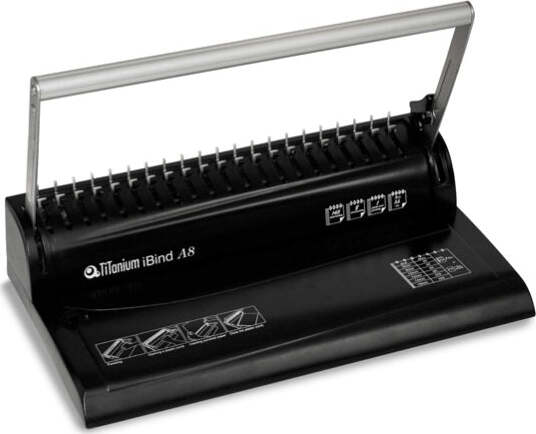 Rilegatrice Ibind 8 - manuale - Titanium Cancelleria e prodotti per ufficio/Elettronica per ufficio/Rilegatrici e accessori/Rilegatrici Eurocartuccia - Pavullo, Commerciovirtuoso.it