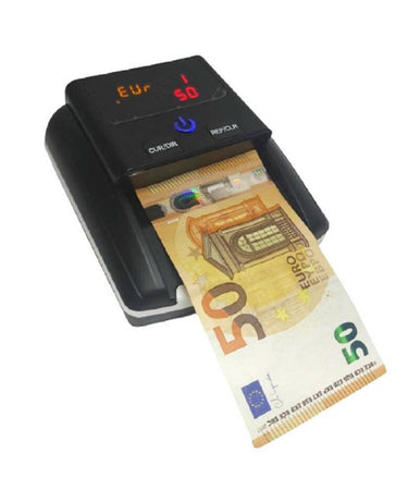 Rilevatore Conta Banconote False Verifica Soldi Falsi Nero Con Batteria Al Litio