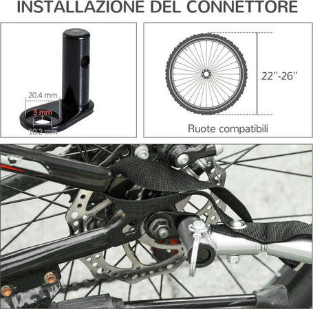 Rimorchio-Bici-Bambini-con-2-Posti,-2-Cinture-di-Sicurezza,-Telaio-in-Acciaio-e-Copertura-in-Tessuto-Oxford-Arancione-YB6440-008OGYB6