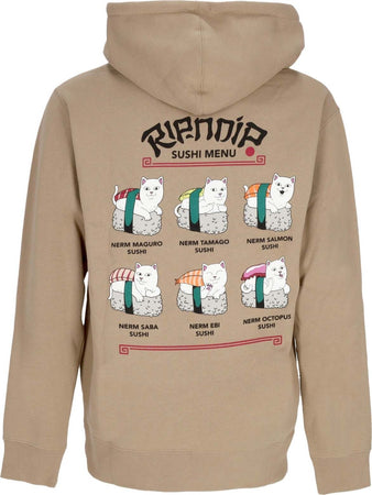 RIPNDIP-Felpa-Cappuccio-Uomo-Sushi-Nerm-Hoodie-Sandstone-da-uomo